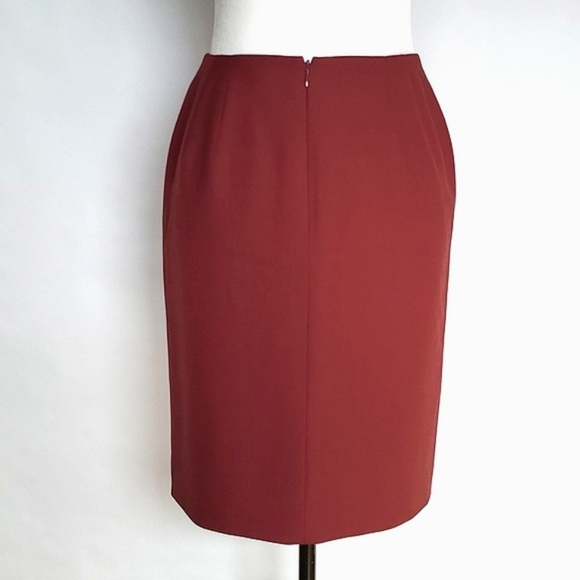 COPY - TALBOTS Burgundy Pencil Skirt Petite - Picture 2 of 7